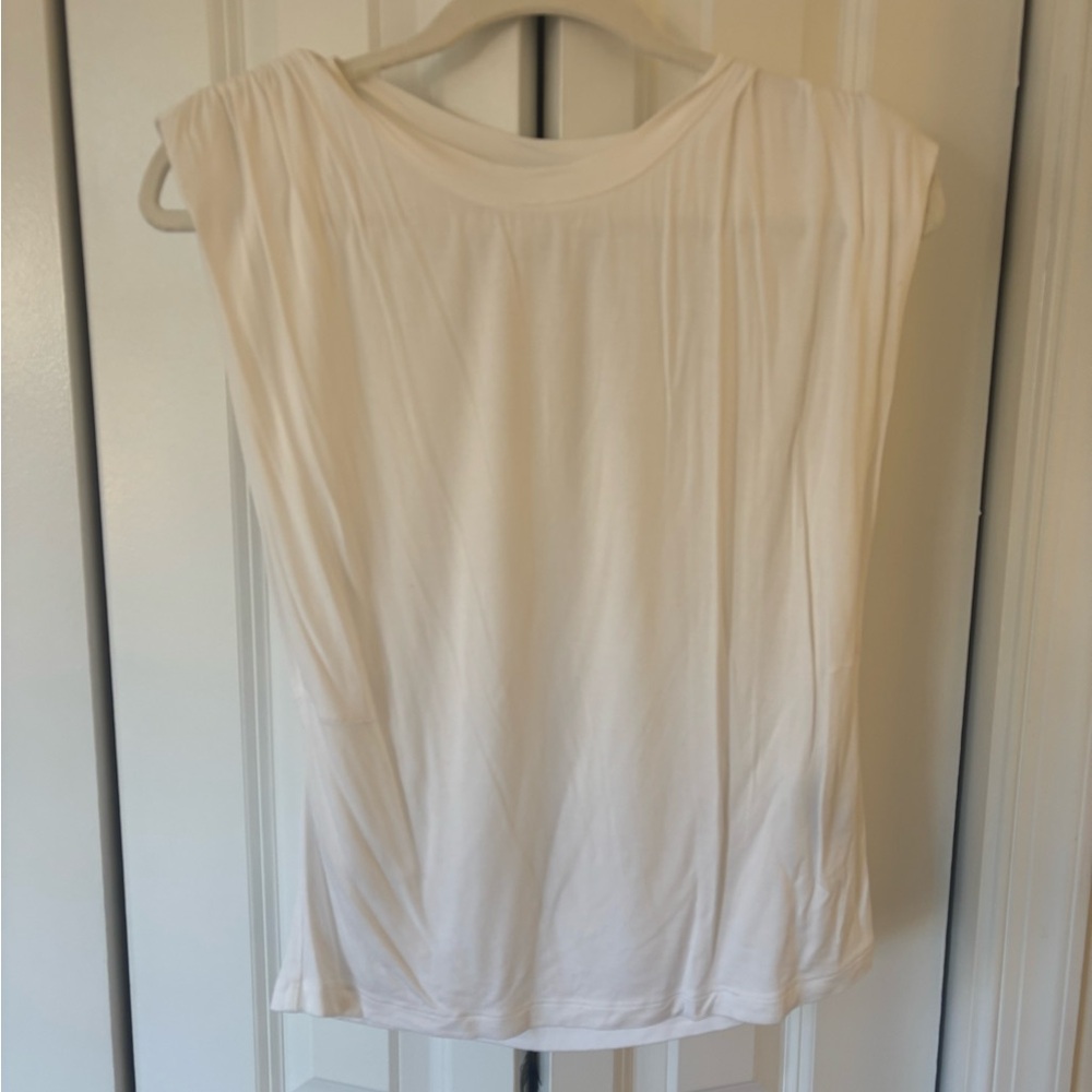 Banana Republic White Sleeveless Top
